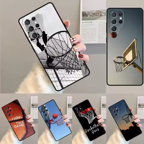 Cover For Samsung Galaxy S24 Ultra S21 S22 S8 S9 S10E Note 10 20 Plus FE S23 Basketball Phone case Coque