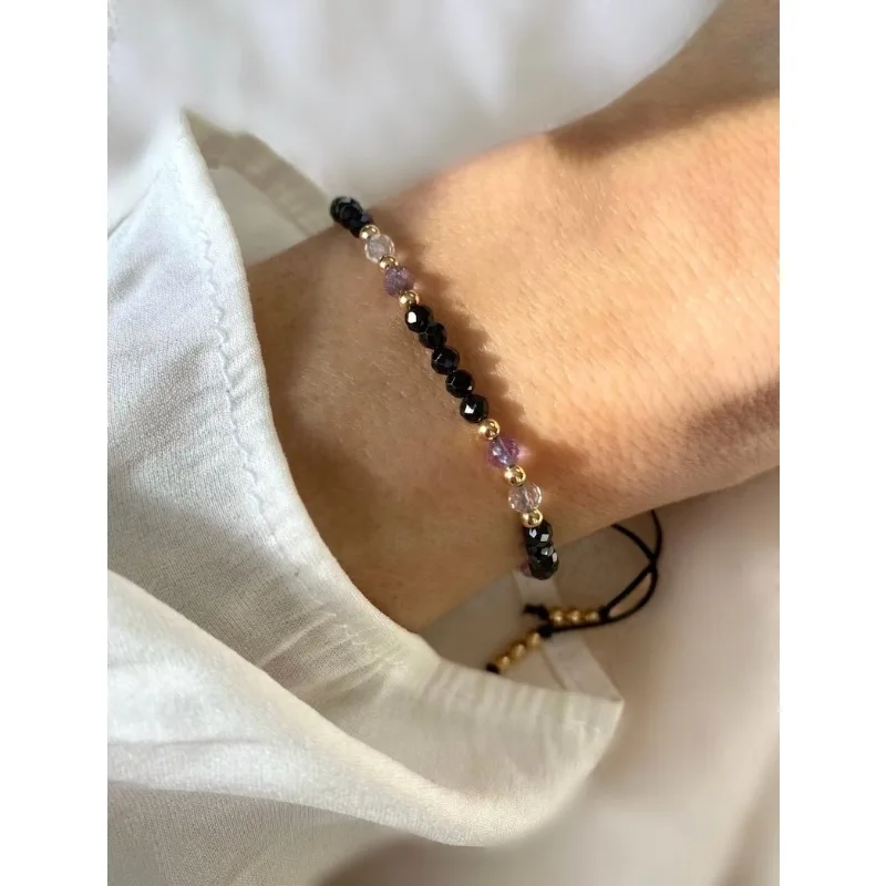 Защитный браслет, заземление и защитный кристалл, энергетический щит, подарок, защита от черного турмалина.