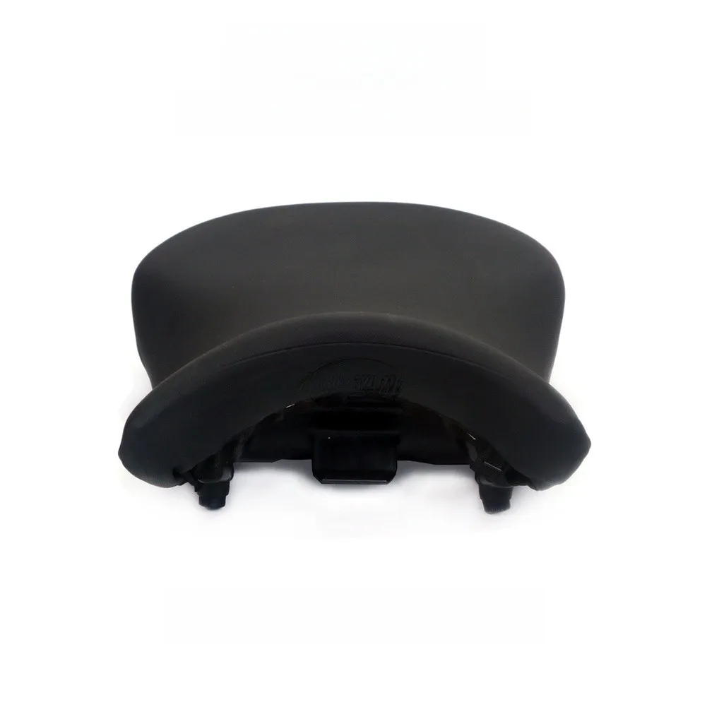 For Luimoto Compatible Extended Height Driver Seat Cushion for BMW S1000RR 2019-2024 Black PU Leather ABS Material