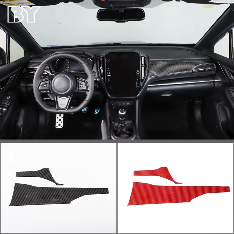 

Soft Carbon Fiber For Subaru WRX STI 2021 2022 2023 Car Dashboard Panel Sticker Decorative Cover Interior Accessories LHD