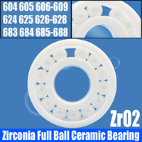 1PCS ZrO2 Zirconia Full Ball Ceramic Bearing Anti-Magnetic 604 605 606 607 608 609 624 625 626 627 628 683 684 685 686 687 688