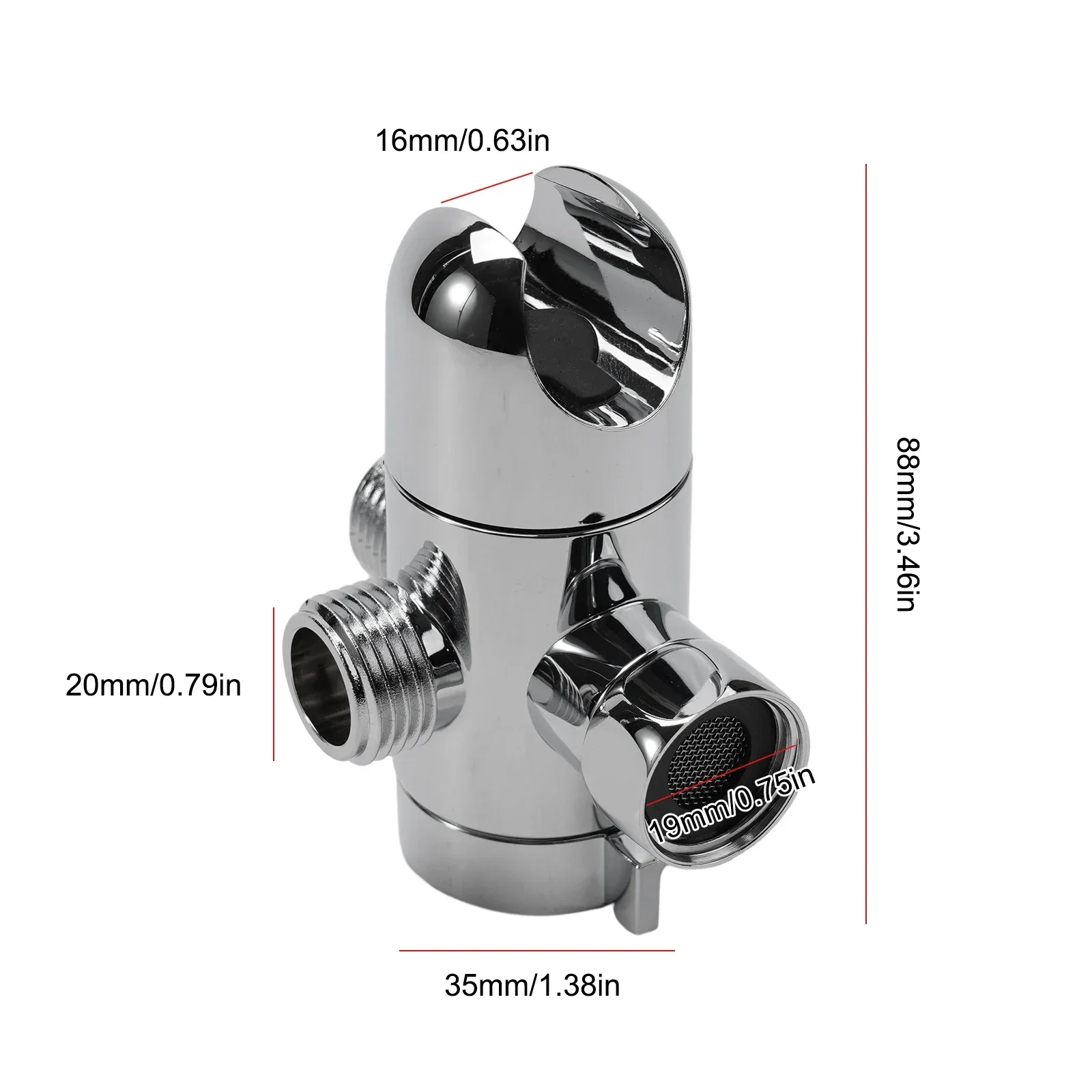 

3-сторонний переключатель насадки для душа, переключатель для ванной комнаты, дома, ручная насадка для душа, установленный кронштейн для душа, компонент для душа, высокое качество