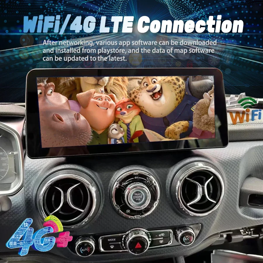 12.3inch  For Baic BJ40 2018 - 2023 Carplay Android 13 256GB Car Radio Multimedia Video Player Car GPS Navigation 4G DSP Auto BT