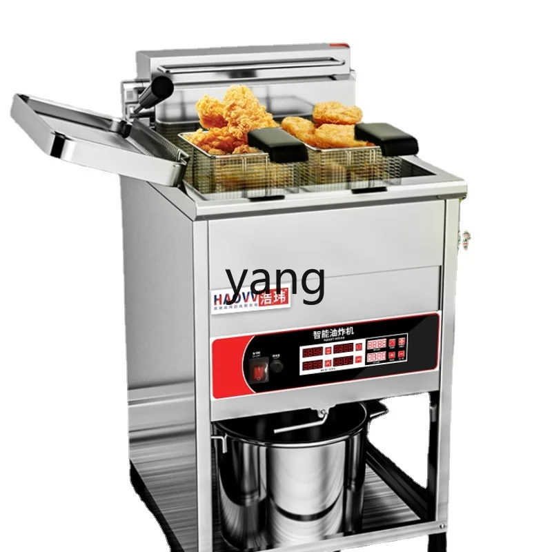 Yhl Capacity Vertical Deep Frying Pan Fried Chicken Cutlet Machine Double Cylinder Constant Temperature Fried Dough