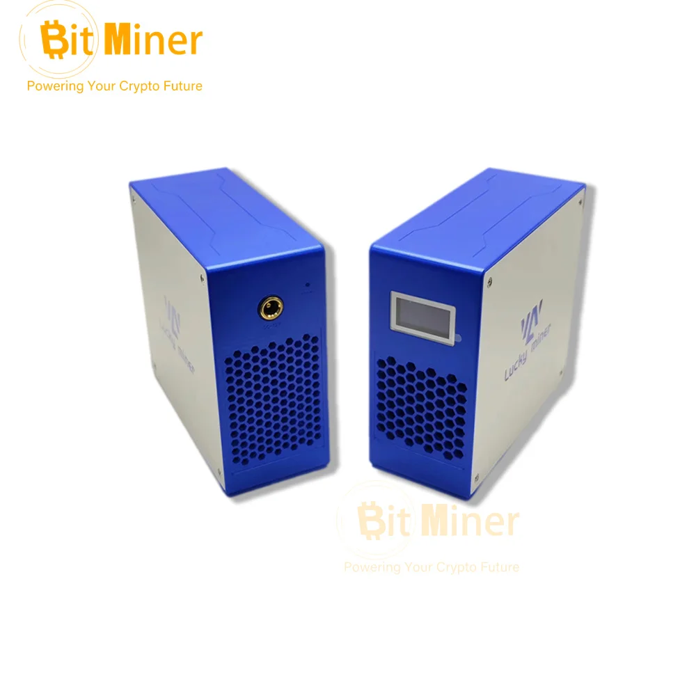 Nieuwe Bitcoin Mijnwerker Bitaxe Lucky Miner Lv07 1th/S Hashrate Home Wifi Stille Mijnwerker Btc Bch Dgb Mining Machine Met 12V 5a Psu