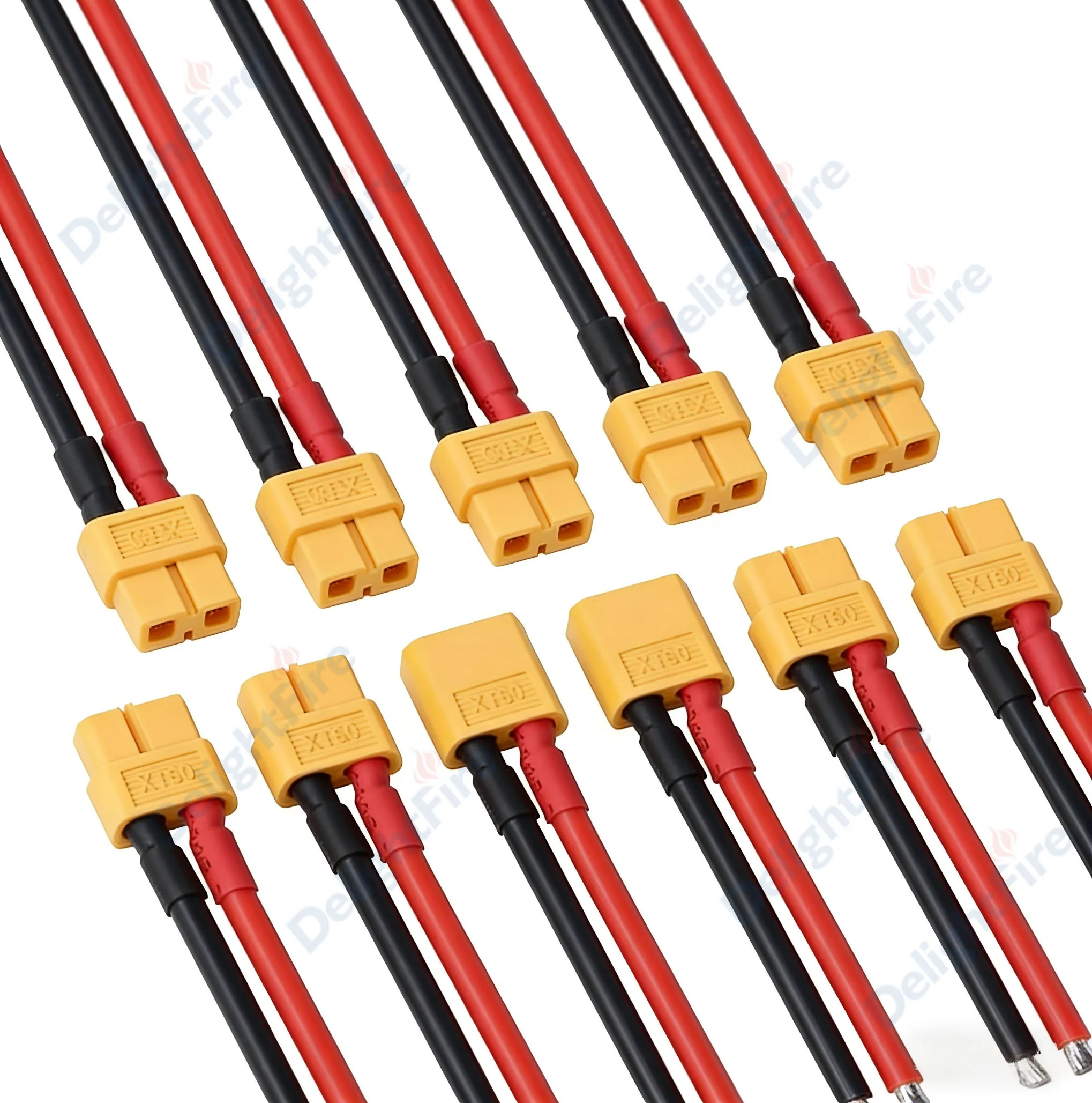 Connecteur de batterie parallèle mâle femelle XT60, avec fil en silicone 14awg, pour avion RC, batterie Lipo ESC FPV, Drone, voiture, bateau