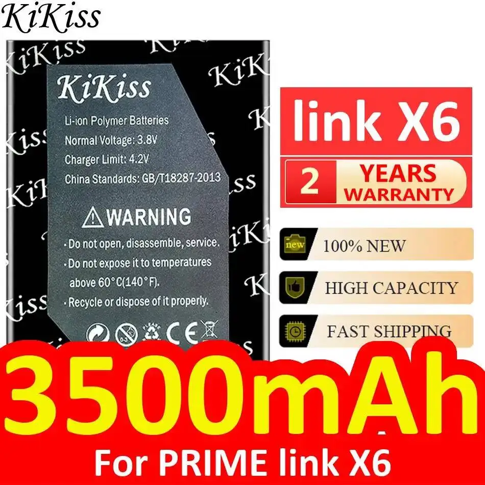 Mobile Phone Battery Long-Lasting 3500mAh For Prime Link X6