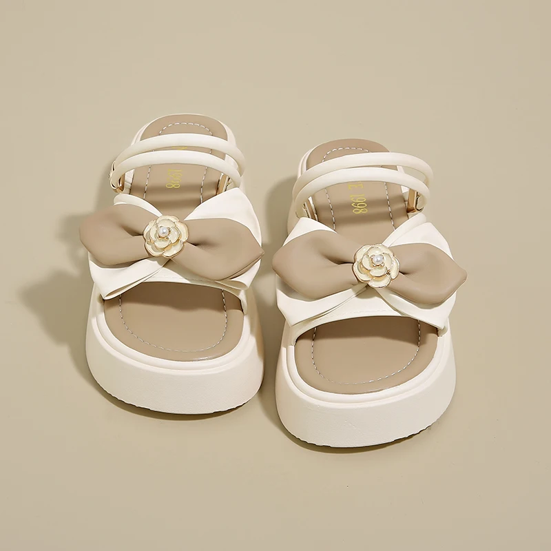 

Summer Women's 5cm Chunky Heel Sandals Non-Slip Rubber Sole Breathable Comfort Casual Outdoor Beach Slippers Fashion Footwear