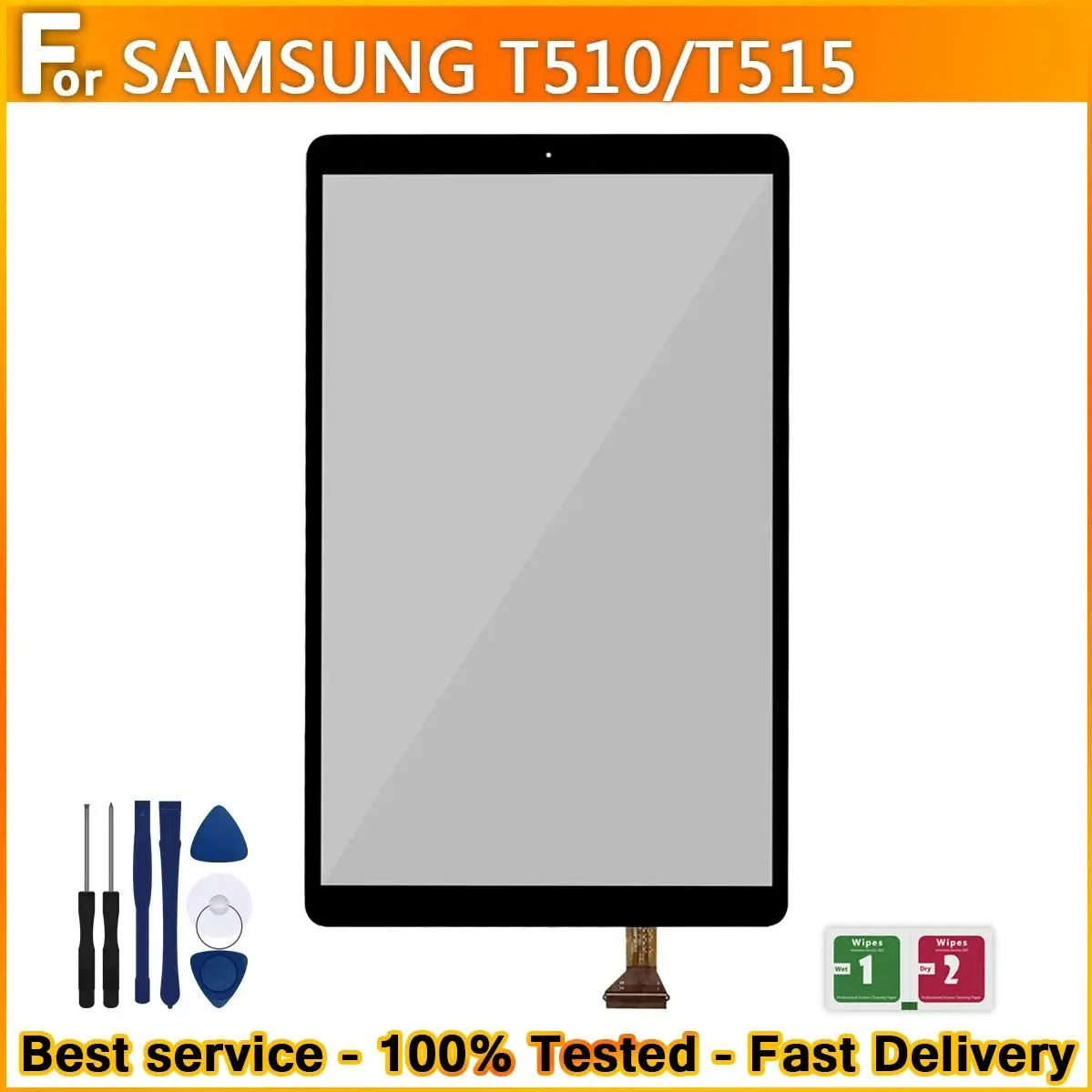 10.1\'\'For Samsung Galaxy Tab A (2019) T510 SM-T515 T510N Touch Screen Glass Panel -T515 Replacement