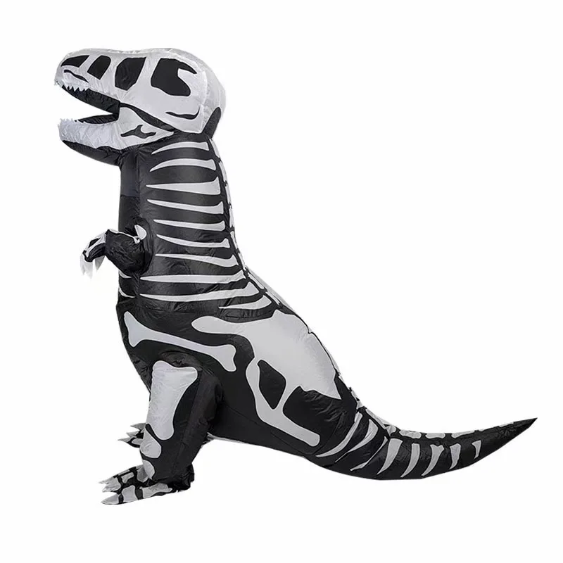 Skeleton Dinosaur Inflatable Costume Inflatable T-Rex Skeleton Costume for Halloween Performance and Party