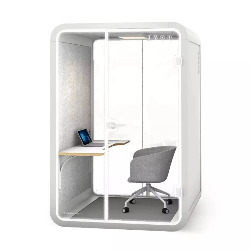 Soundproof Office Pod Sound Proof Modern Office Acoustic Soft Curved & Sofa For Team Collaboration