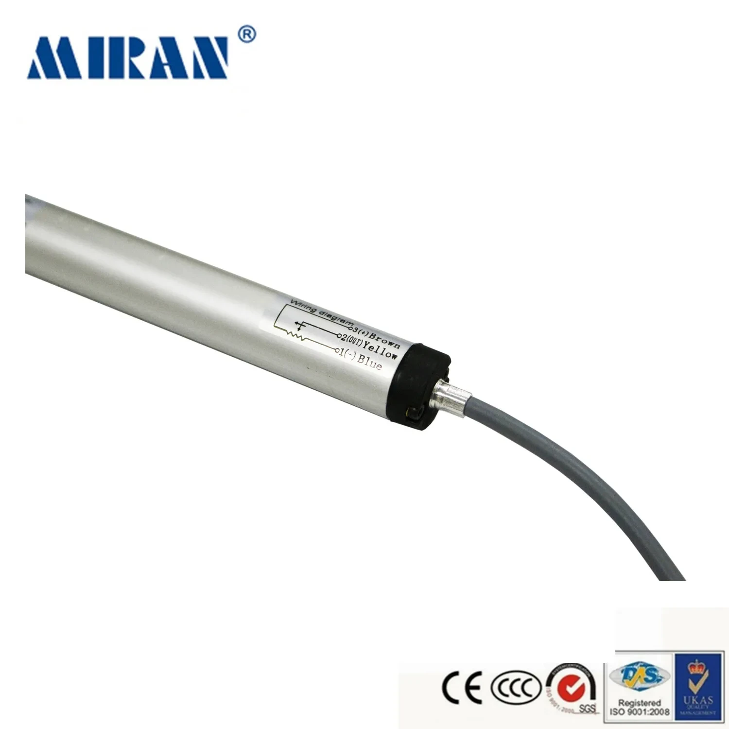 Miran rod type KPM18D straight outline 25-300mm  Rod Linear Displacement Transducer Resistance Potentiometer