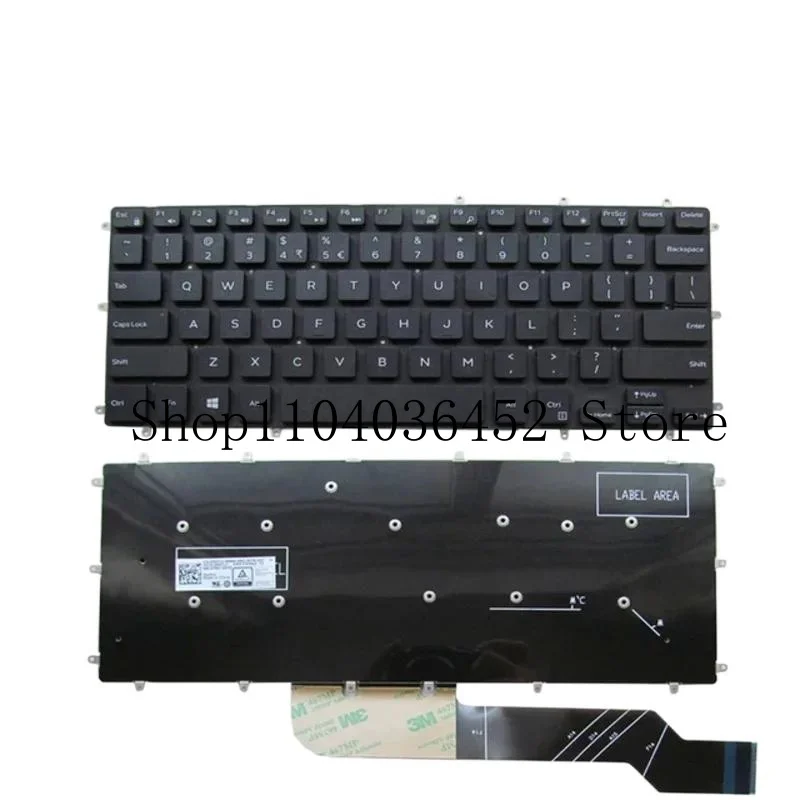 Imagem -03 - Teclado de Substituição para Dell Inspiron 3480 3481 3482 3490 3493 7580 Genuíno Novo