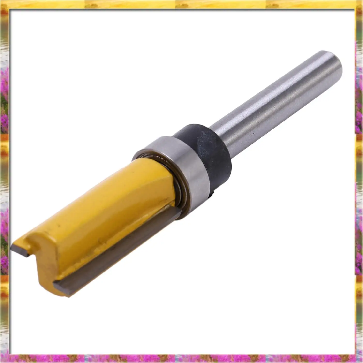 Aug. 3Pcs 1/4 Inch Flush Trim Router Bit Pattern Bit Top & Bottom Bearing 1/2 Inch Blade Template Edge Wood Trimmer Cutter Carpe