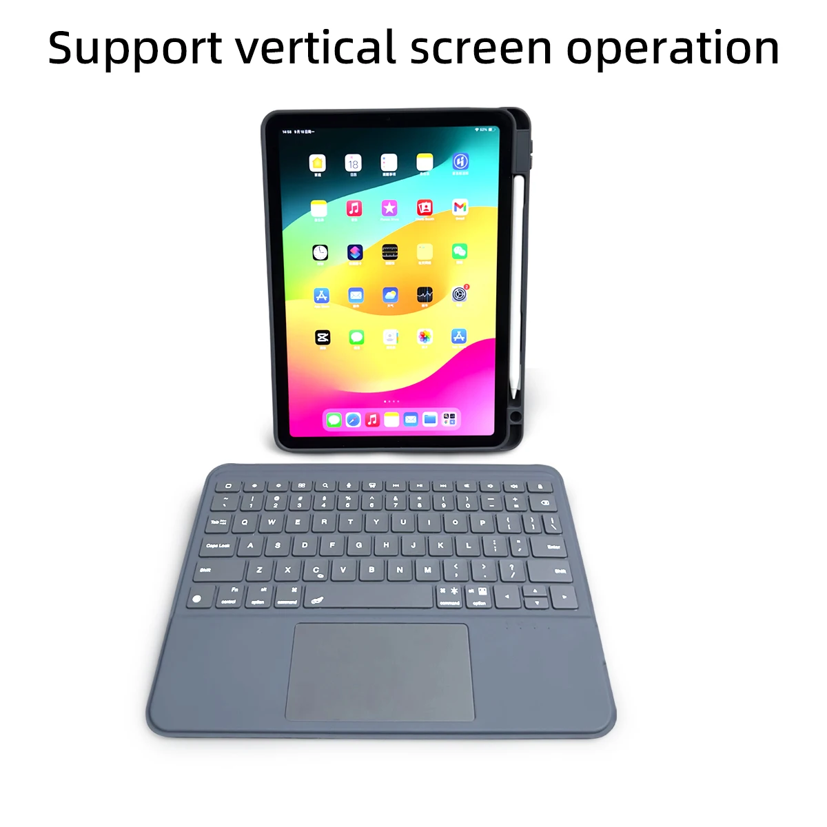 Imagem -04 - Teclado Mágico para Ipad Pro Retroiluminado sem Fio Bluetooth Tampa Separadora Magnética ° ° ° ° 12.9 Magic Case