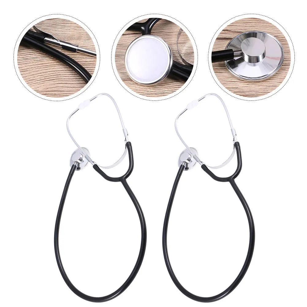 2pcs Portable Stethoscope For Medical Student Nurse Training Tool Kids Learning Hospital Equipment Heart Lung Sound Detection - Image 3