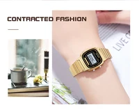 SANDA 6053 Reloj Digital de lujo Para Mujer elegante impermeable deportes pantalla LED Relojes de pulsera Para Mujer Relojes Para Mujer