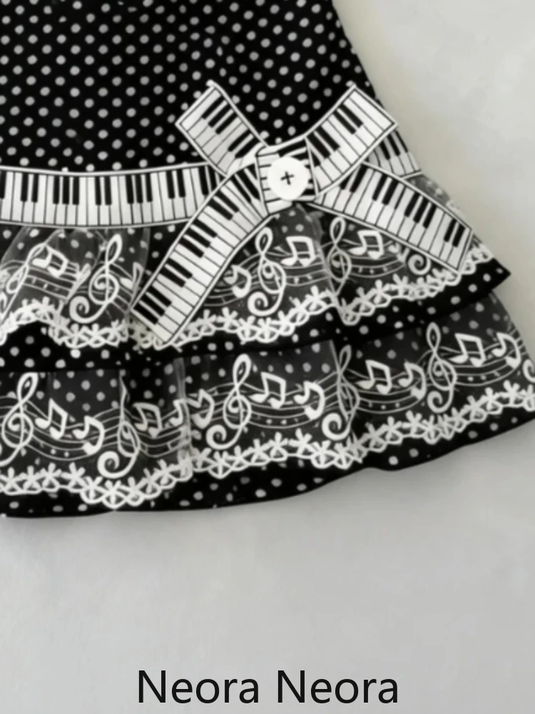 Jupe de Piano Vintage Y2k pour filles, jupe courte esthétique en dentelle brodée à pois, jupe Sexy Kawaii pour femmes, mode 2026