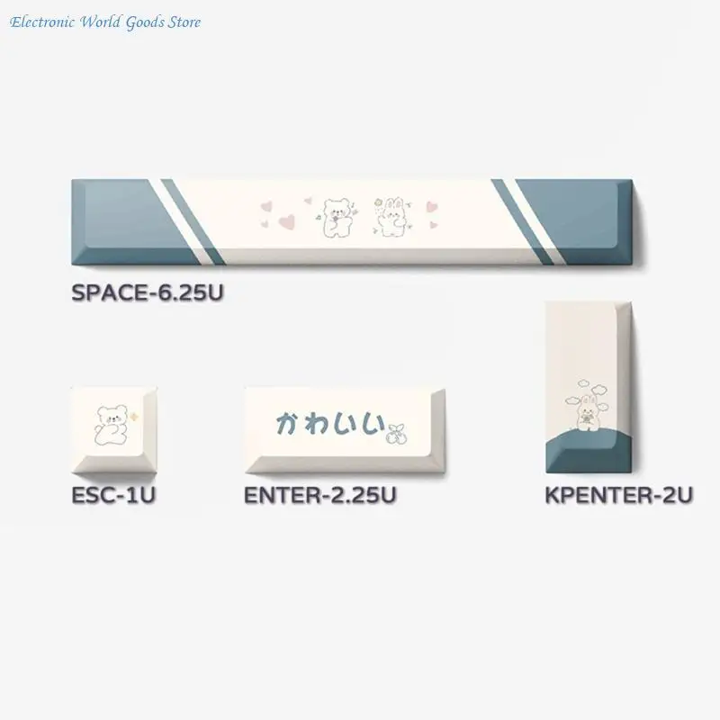 A3PD Spacebar ESC Enter Keys Keycaps Dye Sublimation PBT Cherry Keycap
