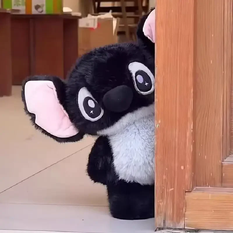 ديزني الأسود بين النجوم الطفل غرزة أفخم دمية الكرتون لطيف الكلب مرافقة النوم دمية غرفة ديكور فتاة Kawaii هدايا عيد الميلاد