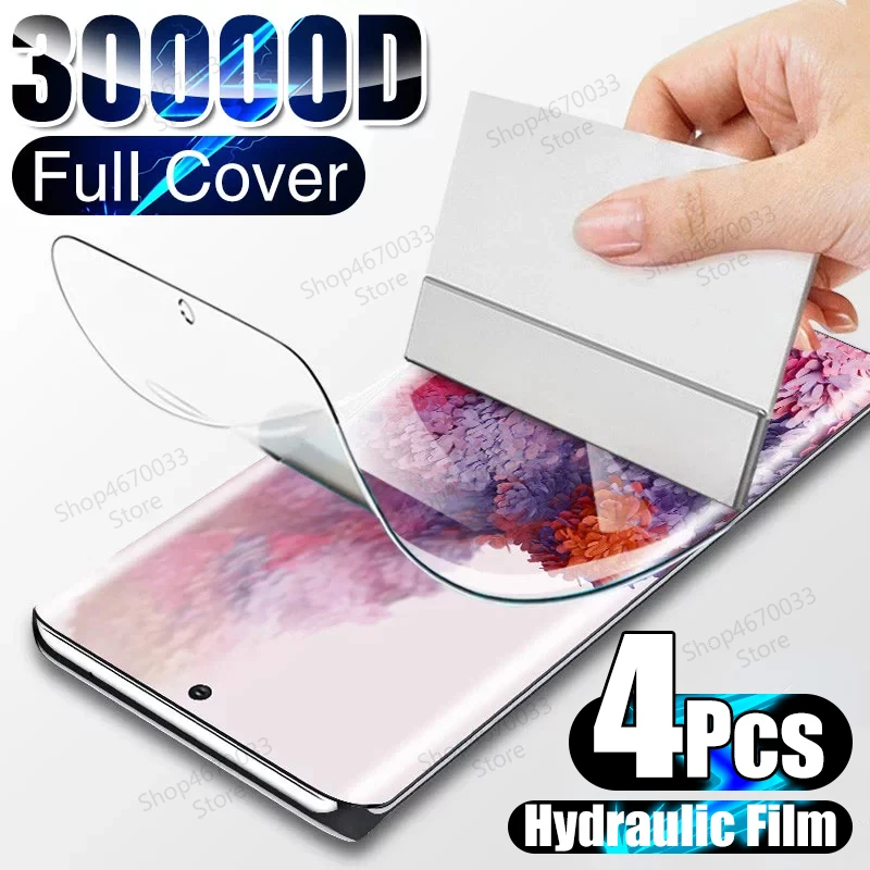 4PCS Hydrogel Film For Huawei Nova 10 9 8 7 Pro 5T 9 8 7 6 SE 8I 7I 6 Screen Protector For Huawei P Smart 2021 2020 2019 Cover