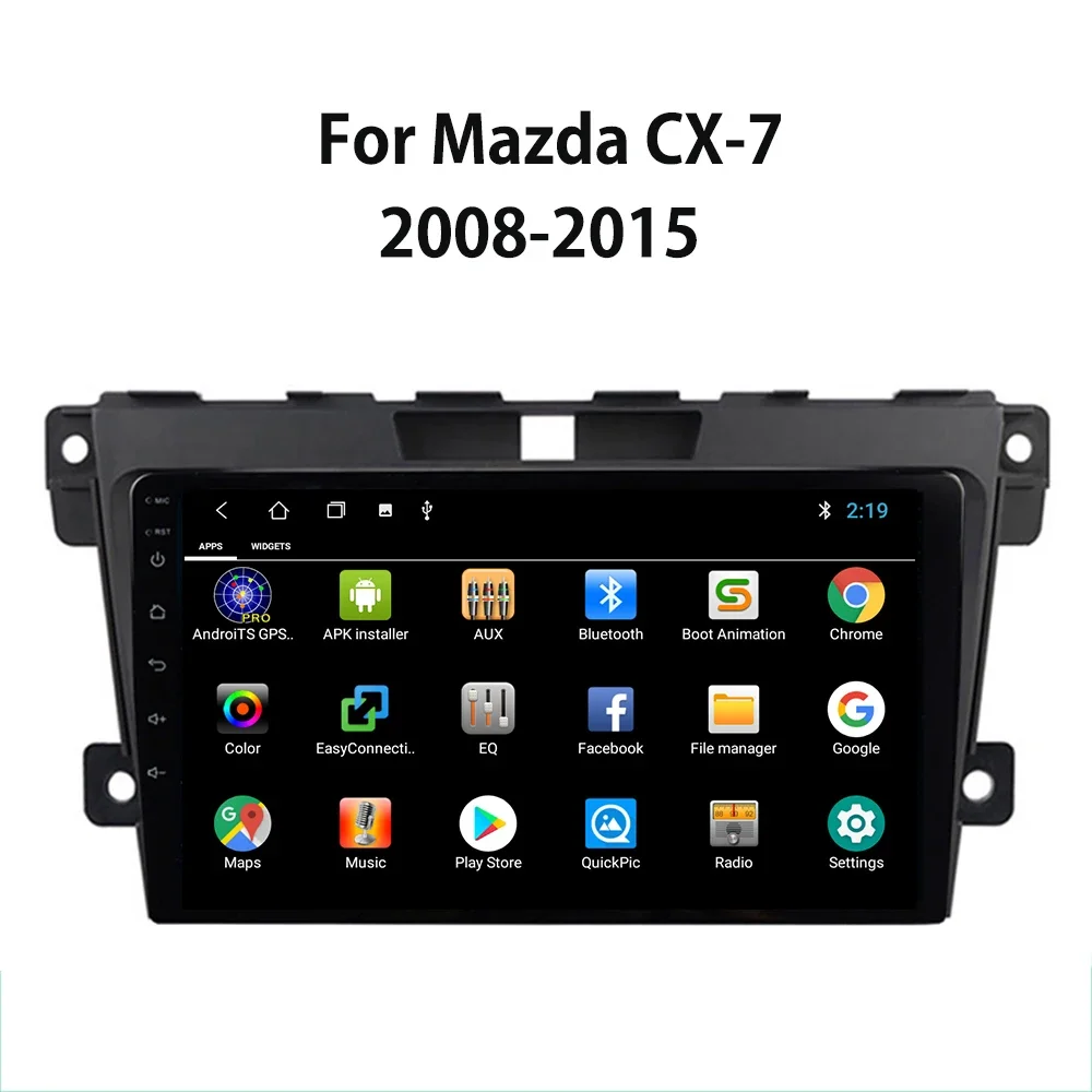 

2DIN Android 14.0 Car GPS Navigation Radio Multimedia MP5 Player For 2008 2009 2010 2011 - 2014 2015 MAZDA CX-7 cx7 cx 7