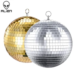 ALIEN Splitter Gold Glas Spiegel Disco Ball Dekorative Partei Helle Reflektierende DJ Dance Weihnachten Home Club Bühne Beleuchtung Wirkung