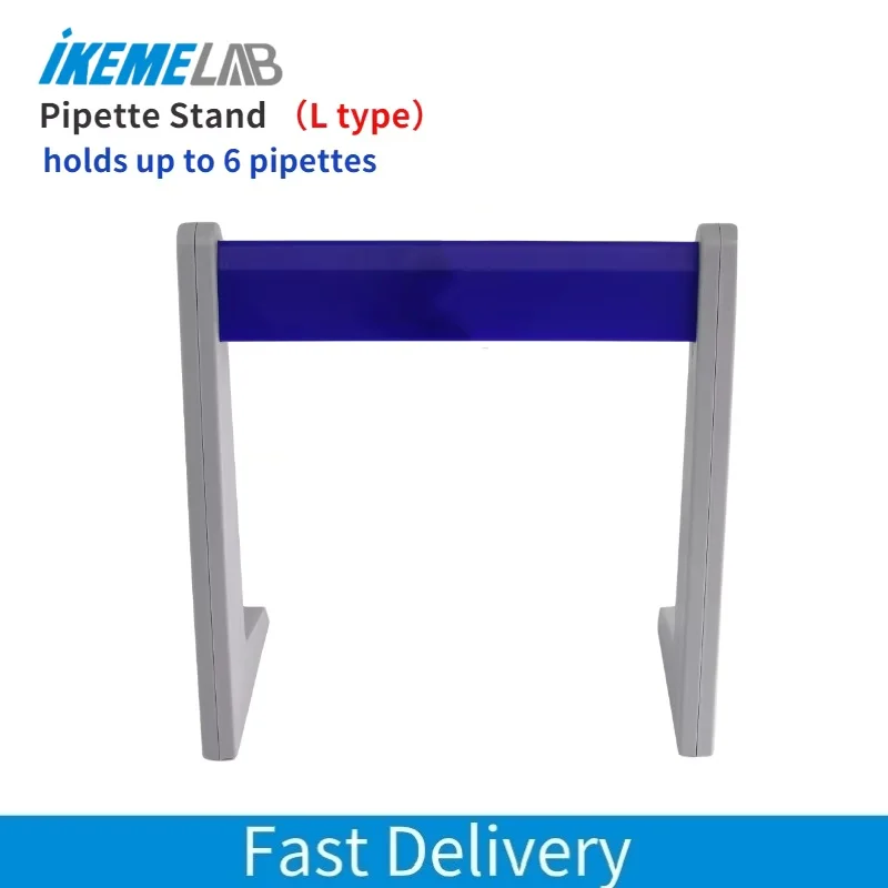 

IKEME Micropipette Stand Linear Pipette Stand Rack and Holder L Type Laboratory Pipette Rack