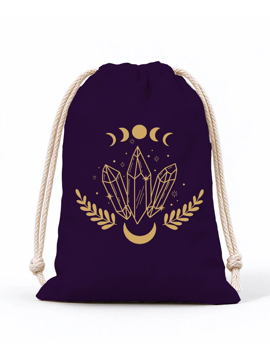 19x24cm Tarot Storage Velvet Bag Drawstring Suede Pocket Board Game Card Package Witchcraft Supplies for Altar Tarot Box