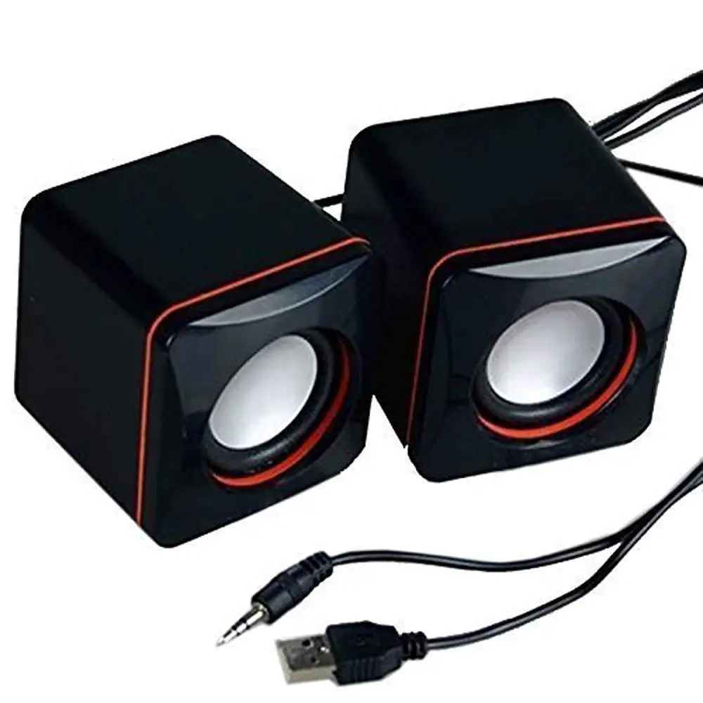 

Computer Speakers Portable USB Powered Desktop Mini Speaker Bass Sound Music Player System Wired Small Speaker