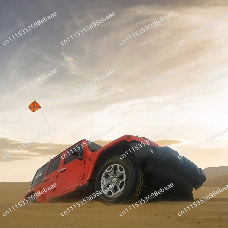 Suction Cup Flagpole Mount Vehicle Exterior Off-road SUV Desert Safety Flag Holder for Vehicle Warning