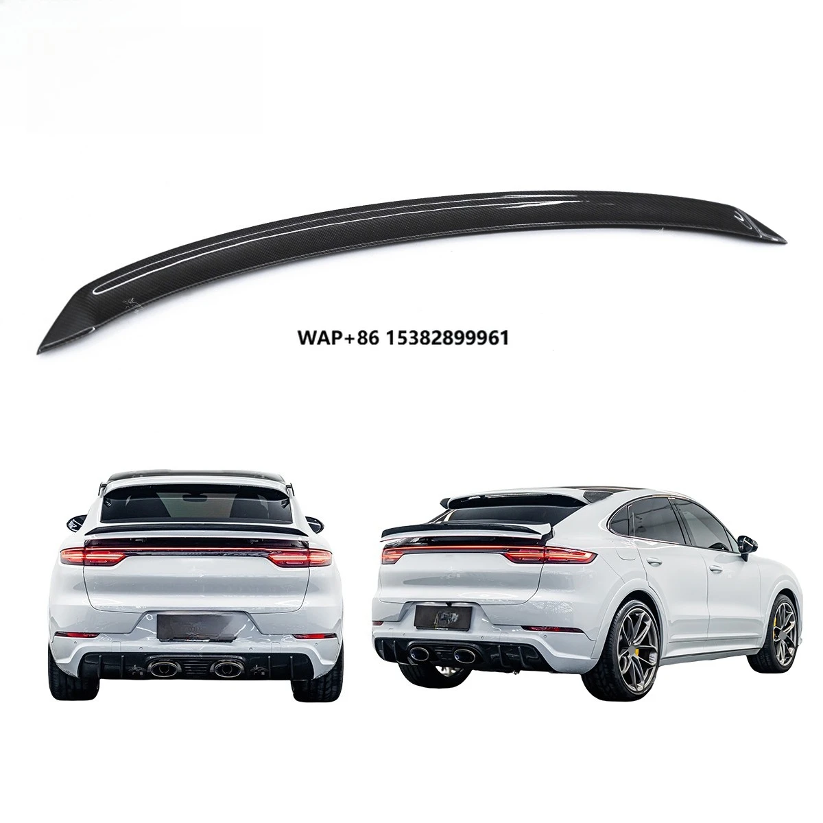 

PINDUN Turbo GT Style Dry Carbon Fiber Polished Finish 3M Tape Installation Rear Trunk Spoiler for 2018-2023