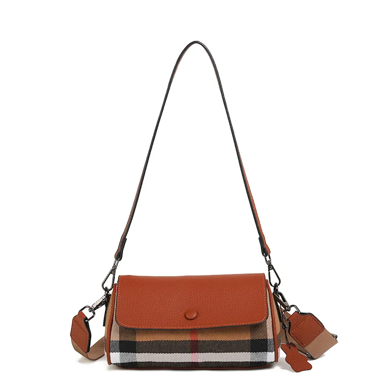 Classic Parisian Elegant Leather Diaper Bags For Women Luxury Designer Large Capacity Minimalist Crossbody Bag Stylish