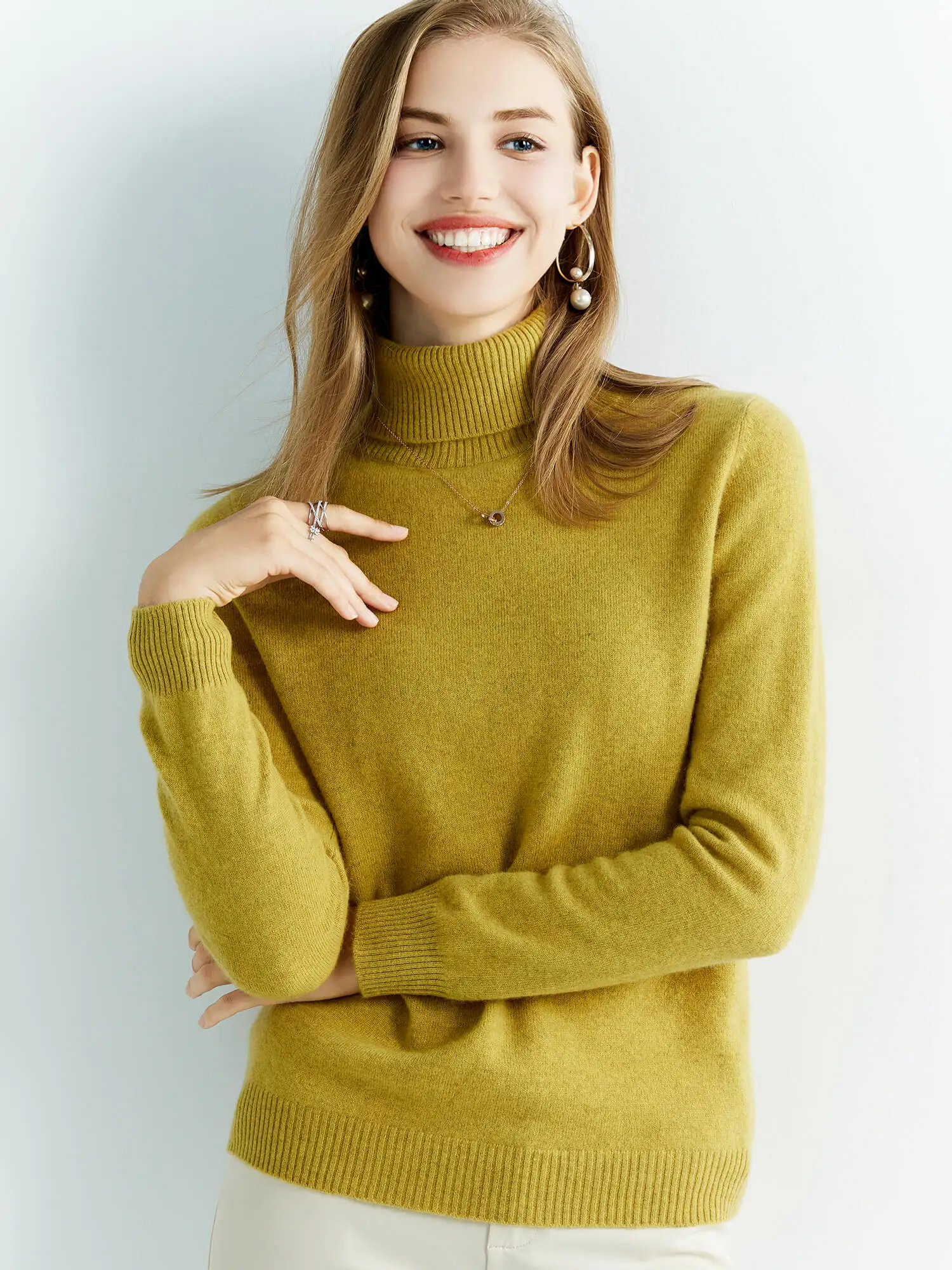 Gestrickte Pullover Kaschmir Pullover frauen 100% Merino Wolle Rollkragen Mode Pullover Winter Herbst Jumper Top Weibliche Kleidung – Detail 36