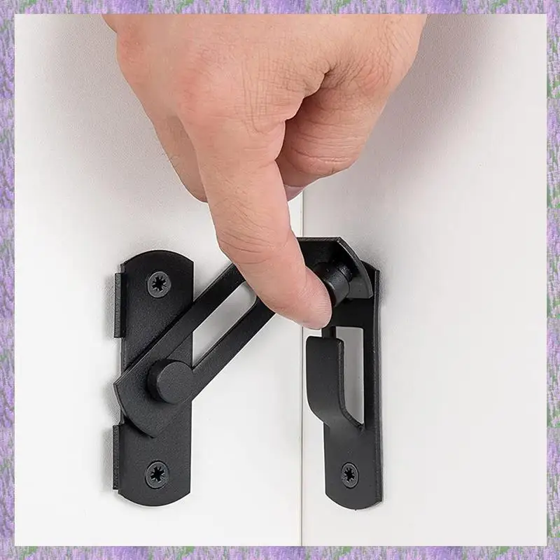 

2025 New-90 Degree Flip Barn Door Lock Security Gate Latch Protect Privacy For Barn Sliding Door Antique Lock