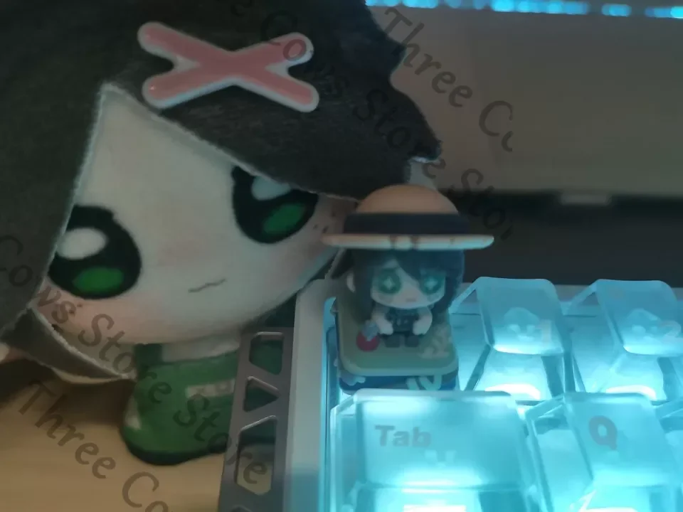 Anime Identity Ⅴ Gardener Emma Woods Eli Clark Seer Cosplay Cartoon Keycap Accessories Keyboard Cap Original Keycaps Model Gift view 2