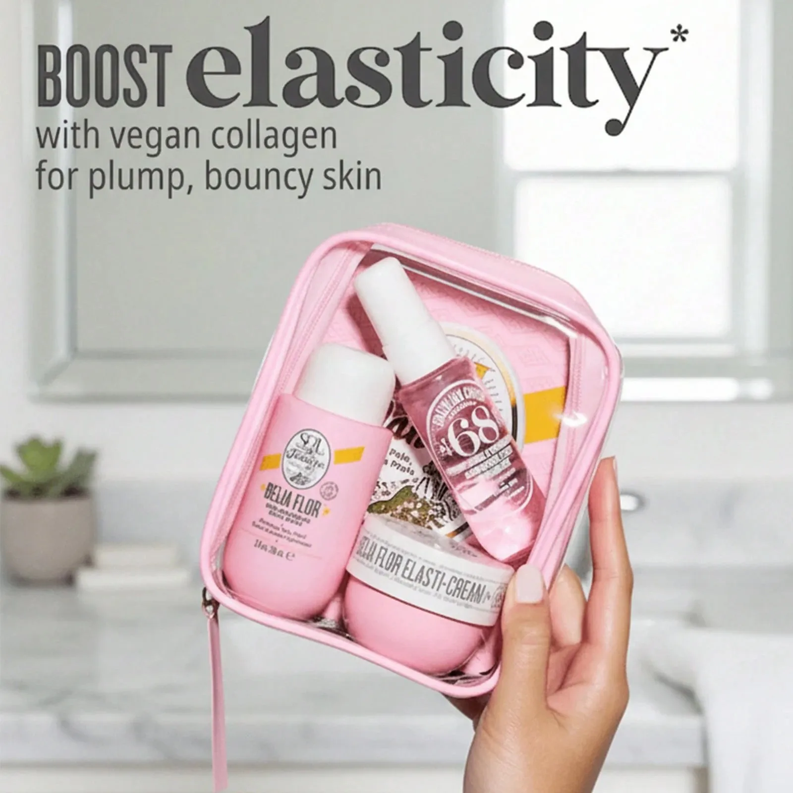 Sol de Janeiro Beija Flor Jet Set 3pcs Travel Gift Set, 50ml+90ml+30ml Body Cream Body Wash & Fragrance Mist, For Men & Women.