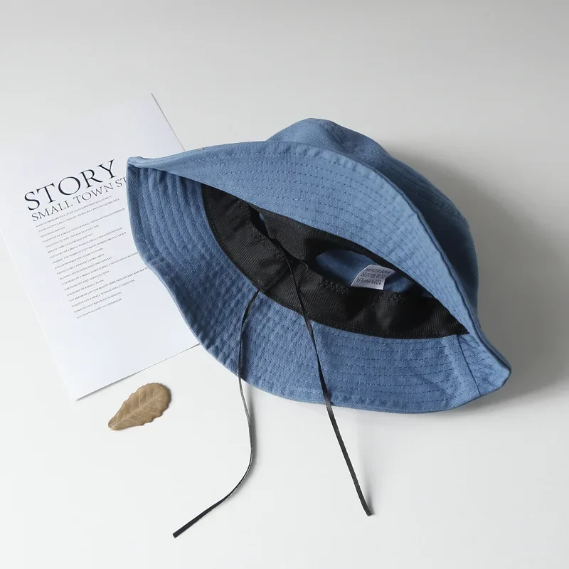 Baby Hat Cotton Outside Travel Beach Children Sunshade Cap For Boys Girls Kids Fisherman Bucket Hat Panama Hat 50-52Cm