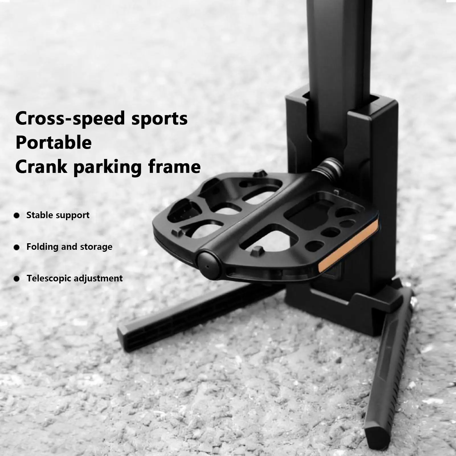

Bike Crank Kickstand Stable Parking Support for Mountain Bike, Urban Cycle, Garage Storage, Commuting & Trail Riding