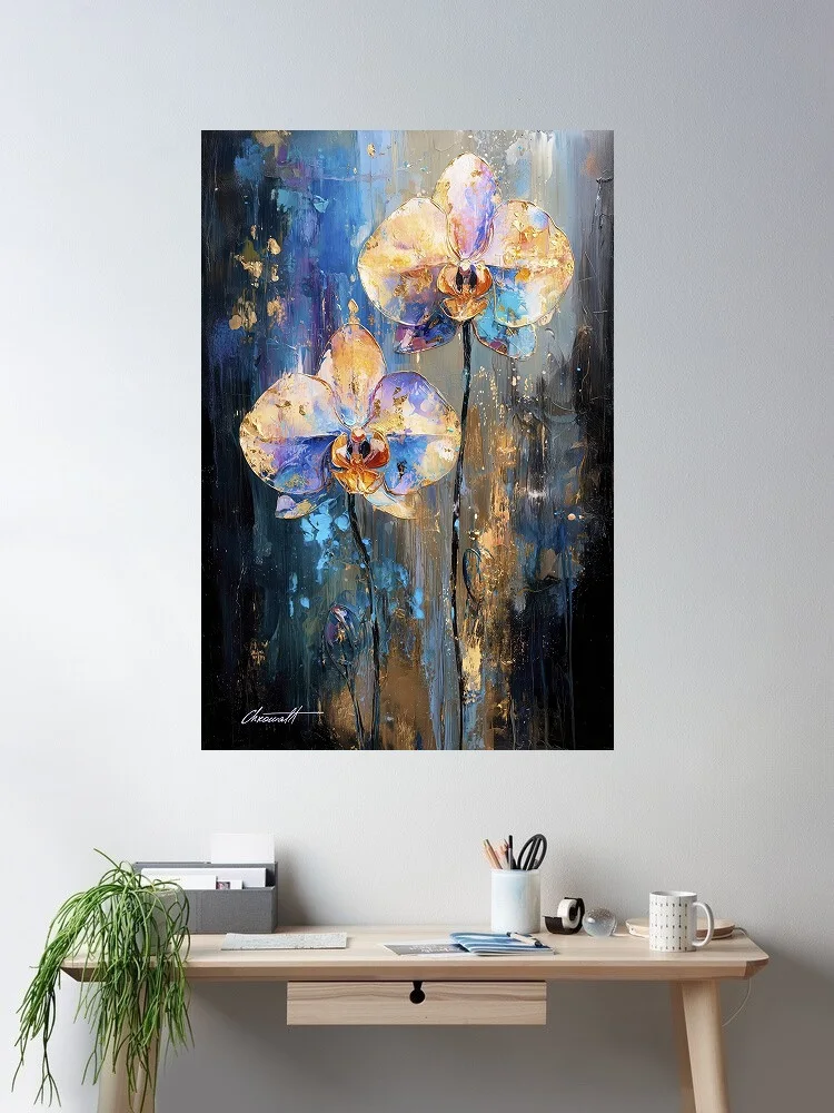 Chromat Arcanov Lucid Orchid, Print Art Canvas Poster, Living Room, Home Wall Decor Picture