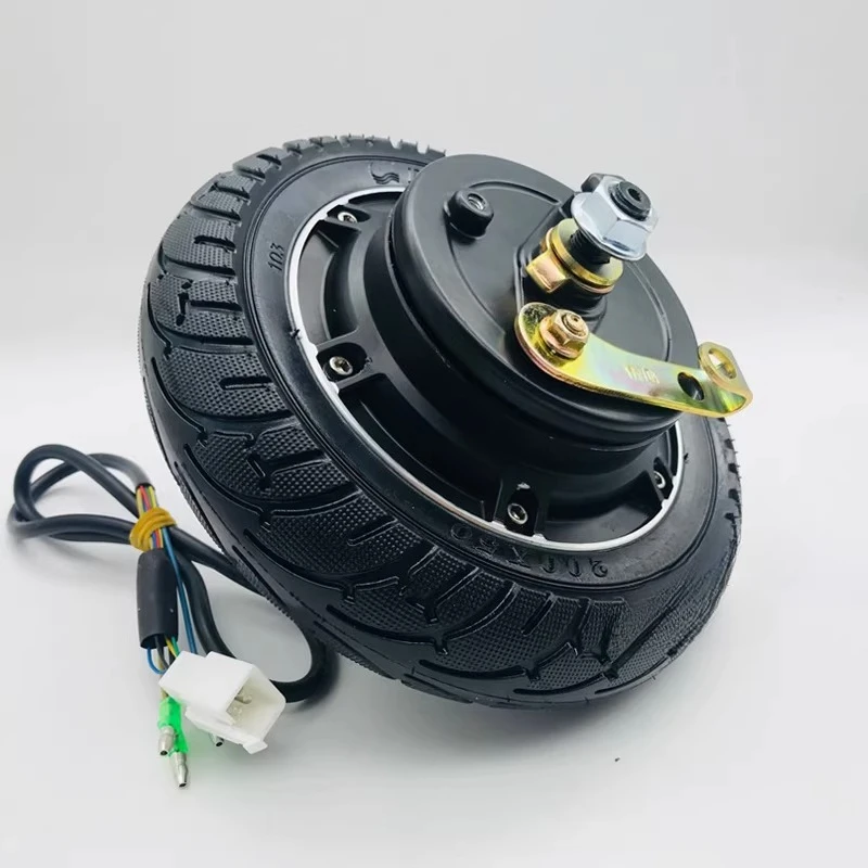 

8 Inch Solid Tire Brushless Hub Motor with Drum Brake - 24V/36V/48V 350W for Electric Scooter & Bicycle