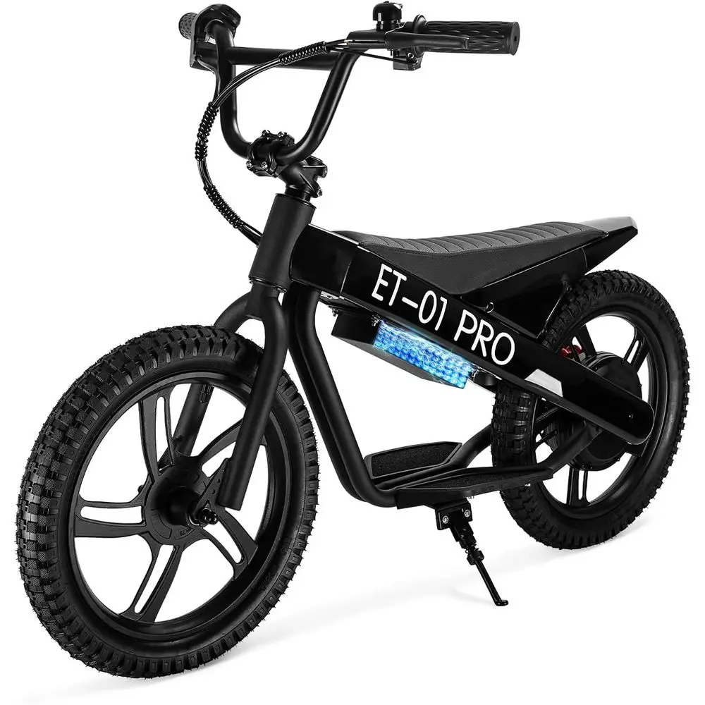 

Youth Electric Bike - 350W Motor, 15.5MPH, 36V 5.2Ah, 10 Mile Range, 16 Tires, Dual Brake System, Ages 6+