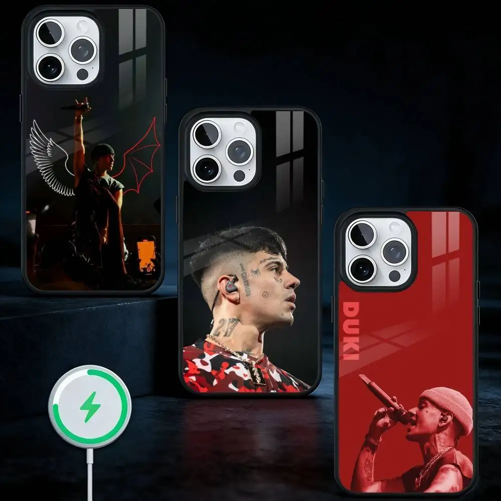 

Fashion Rapper D-Duki Phone Case For iPhone17,16,15,14,13 Plus,Pro Max Magnetic For Magsafe Wireless Charging