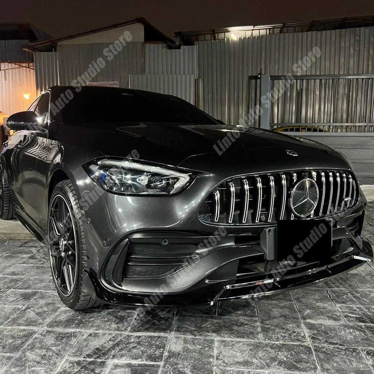 

Передний сплиттер-спойлер (накладка на бампер) для Mercedes-Benz C-Class W206 C300 C400 C43 AMG S206 C180 C200 C220 C300 2022-2026, защита переднего бампера, элемент обвеса