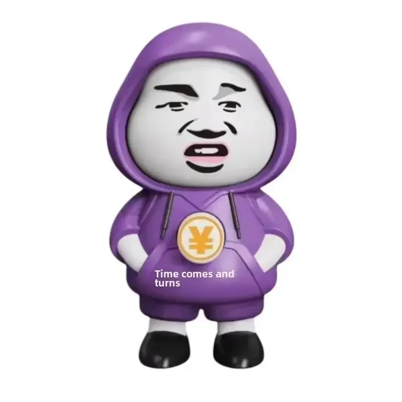 3PCs Creative Keychains Facail Expression Face Changing Key Rings Cartoon Cute Funny Decompression Backpack Pendant