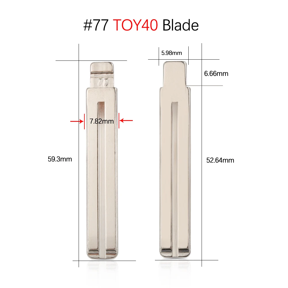 10個HY20 TOY40起亜リオspotage K2 K3 K5現代ベルナのためのI30 IX35 kdリモート車のキーブレード #08 15 28 29 33 34 36 50 97 100