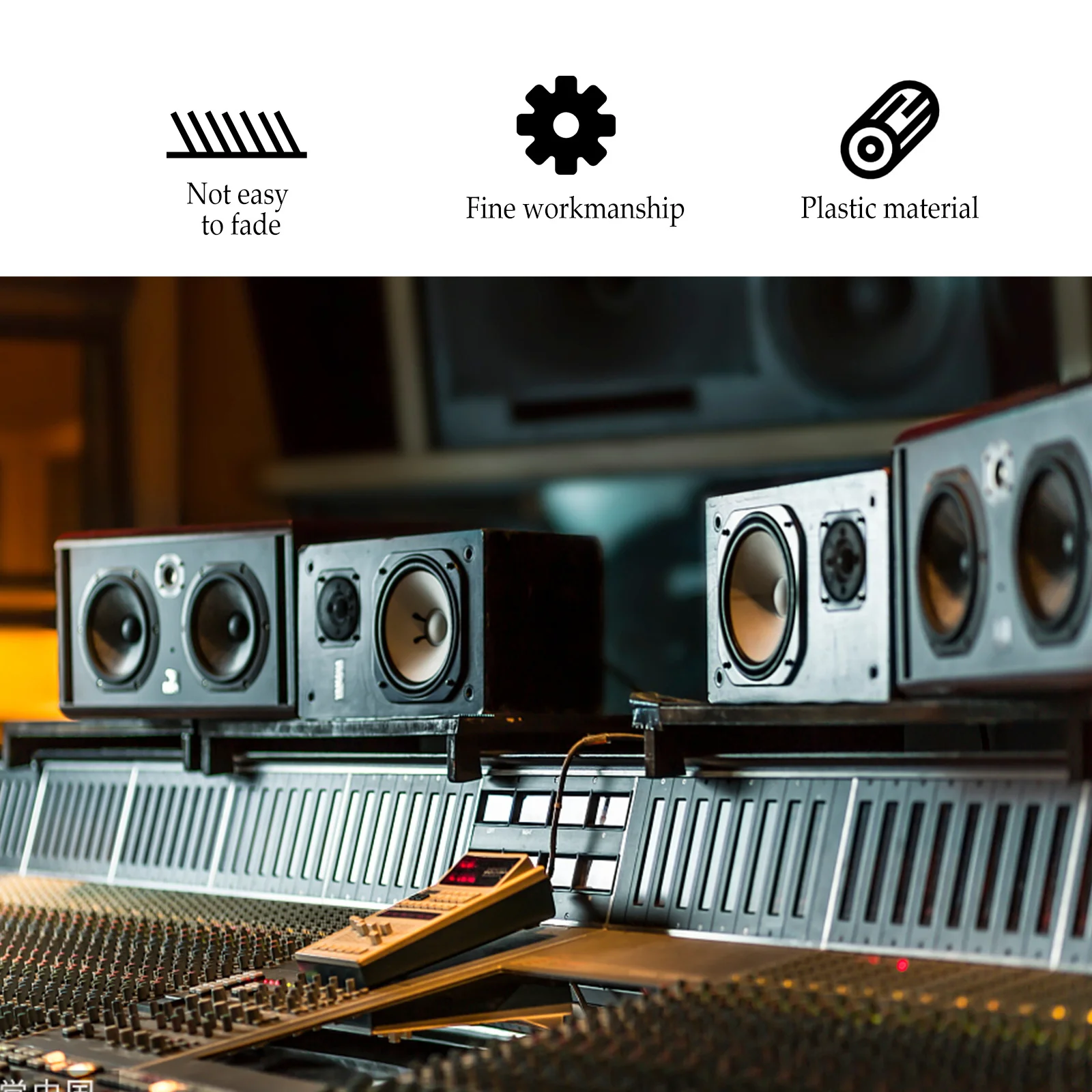 

Iron Speaker Base: Heavy Duty Metal Bracket For Stage Desktop Audio Equipment Stable Mount Stand Holder Black Wear Resistant