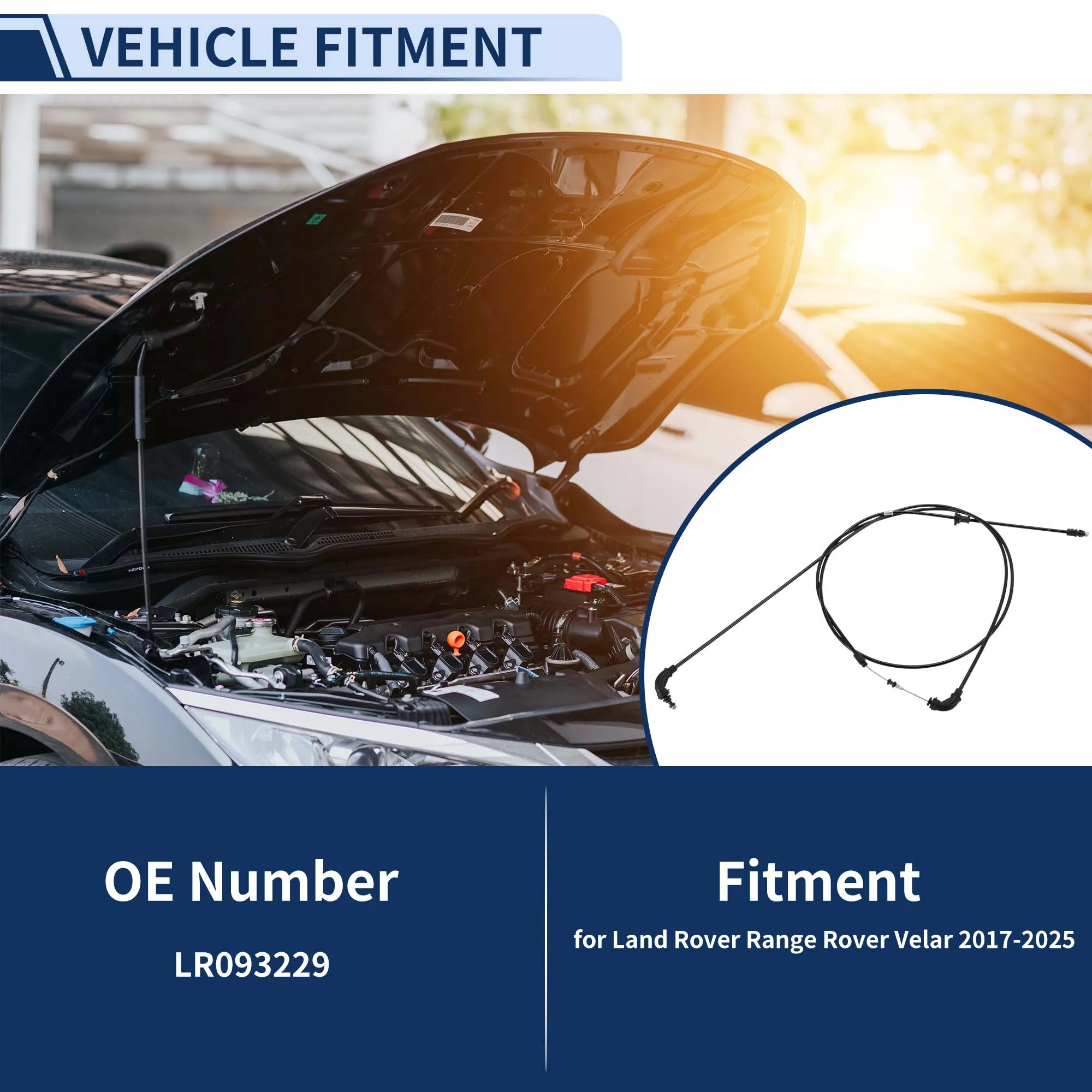 

Трос открывания защелки капота UXCELL для Land Rover Range Rover Velar 2017-2025 No LR093229