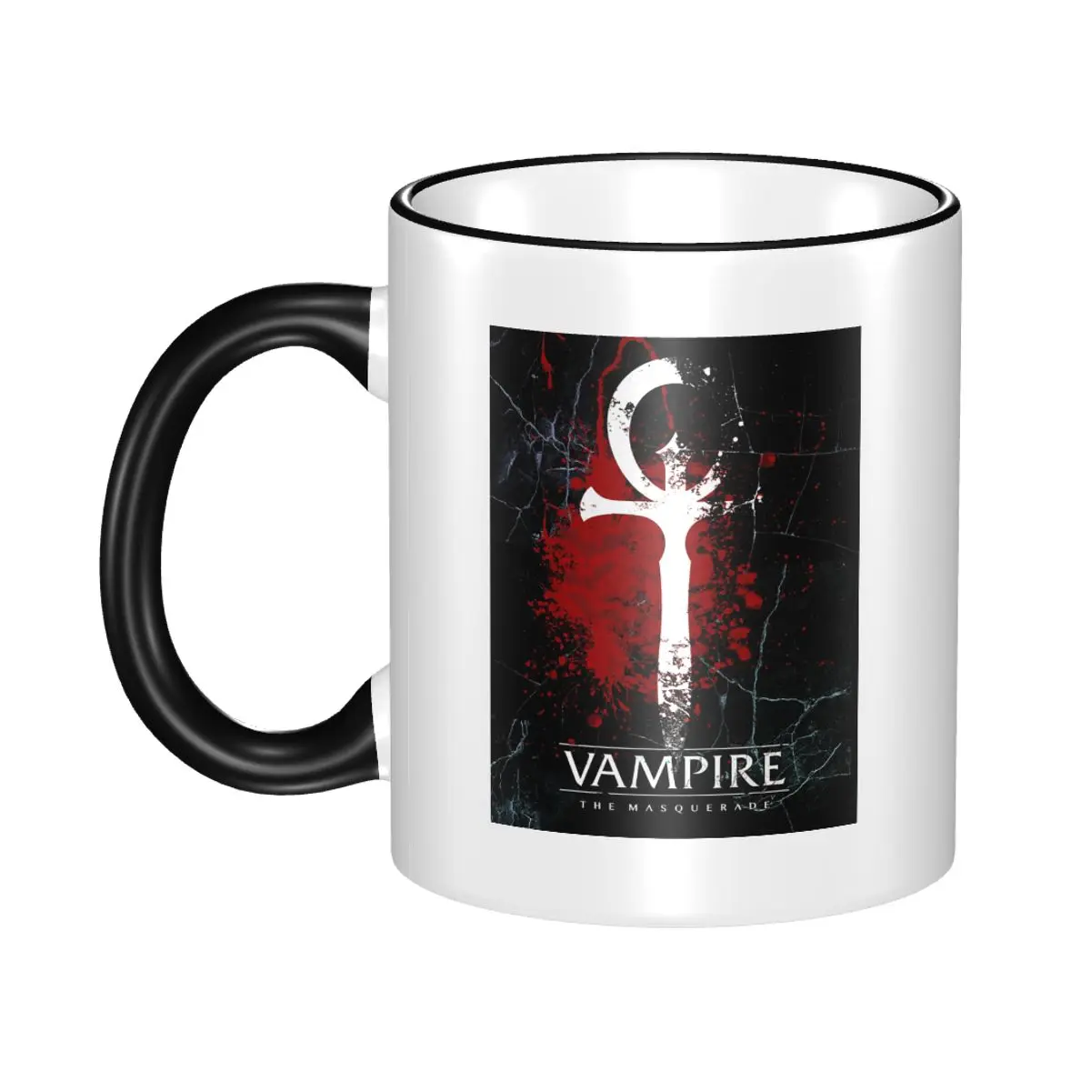 Vampire The Masquerade Mug Funny Ceramic Coffee Cups Tea Mugs Milk Cup Drinkware Gift for Woman Man