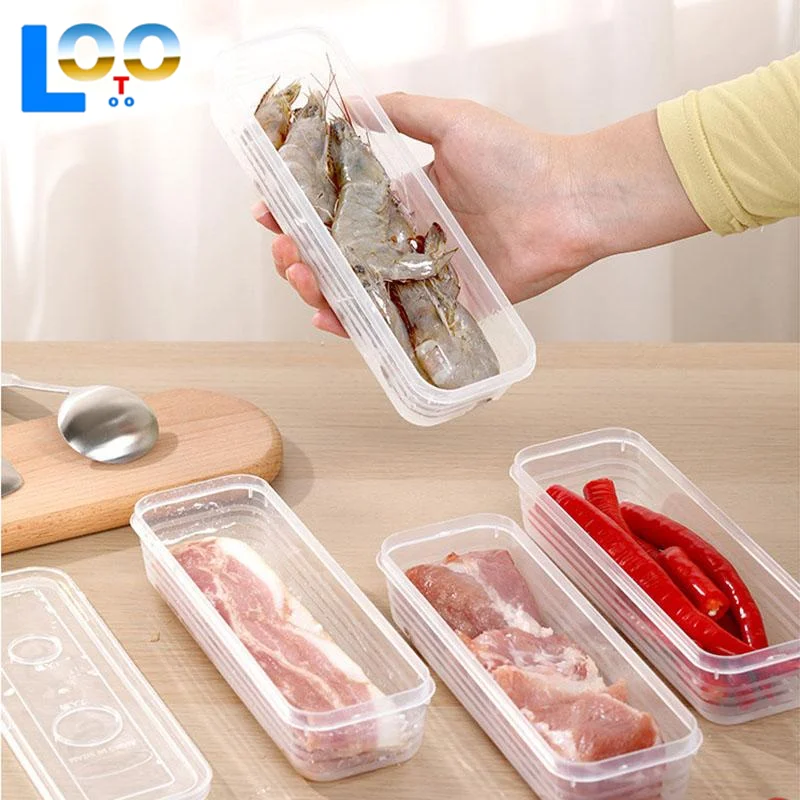 Коробка для свежих продуктов, пластиковая коробка для хранения продуктов, герметичная коробка, прямоугольный контейнер для фруктов, холодильник для хранения, кухонные принадлежности, домашний инструмент